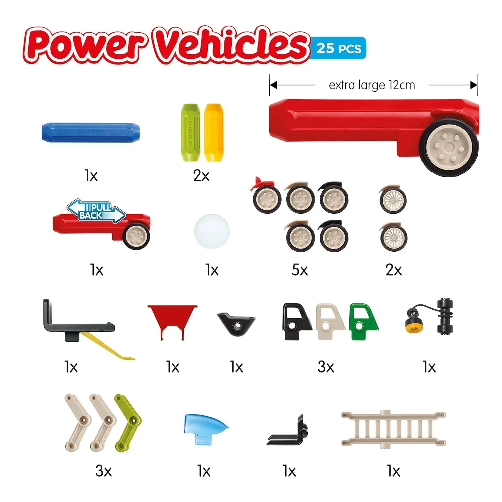 Smartmax Power Vehicles Magnetic Discovery Play Set