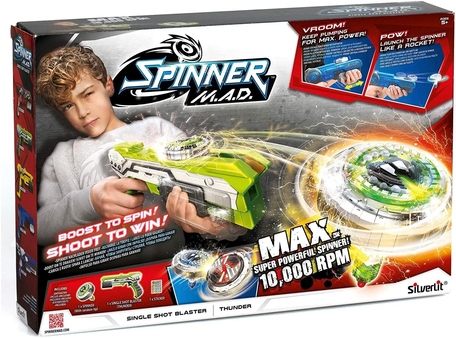 Spinner M.A.D. Single Shot Blaster - Green