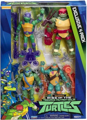 Teenage Mutant Ninja Turtles The Rise of The Teenage Mutant Ninja 4 Pack