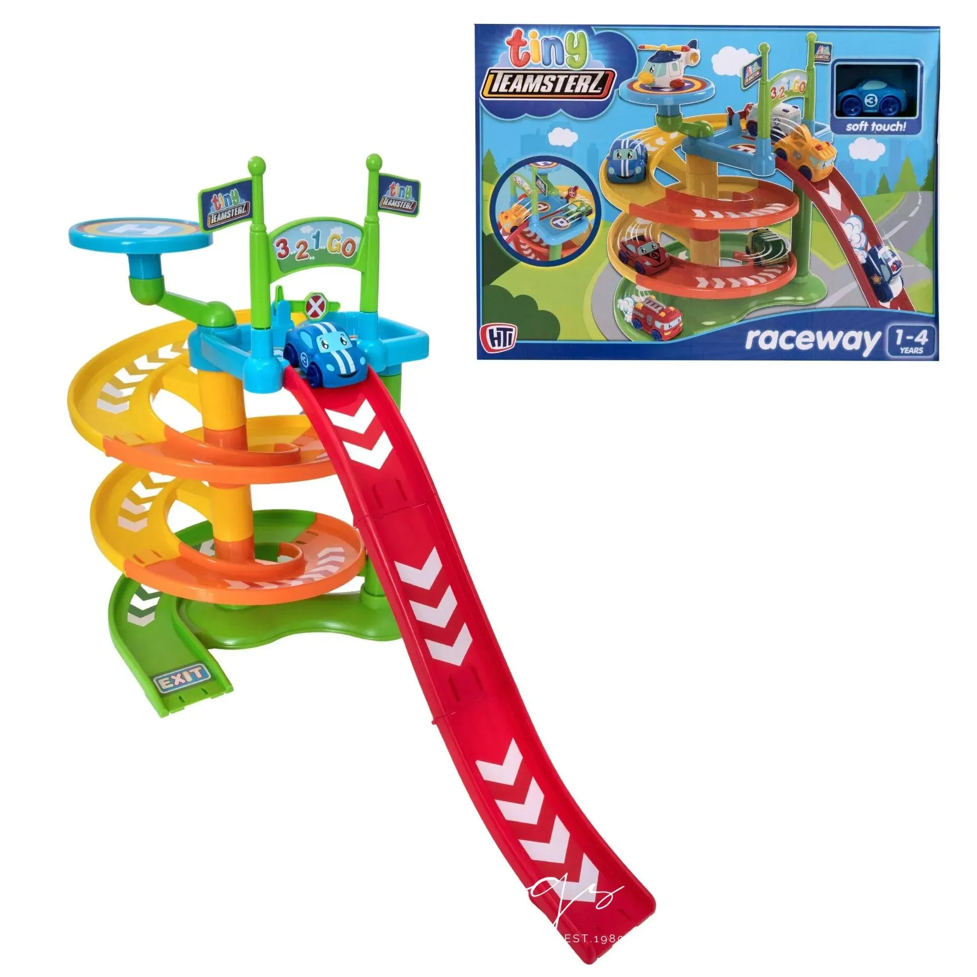 Tiny Teamsterz Spiral Raceway Launcher
