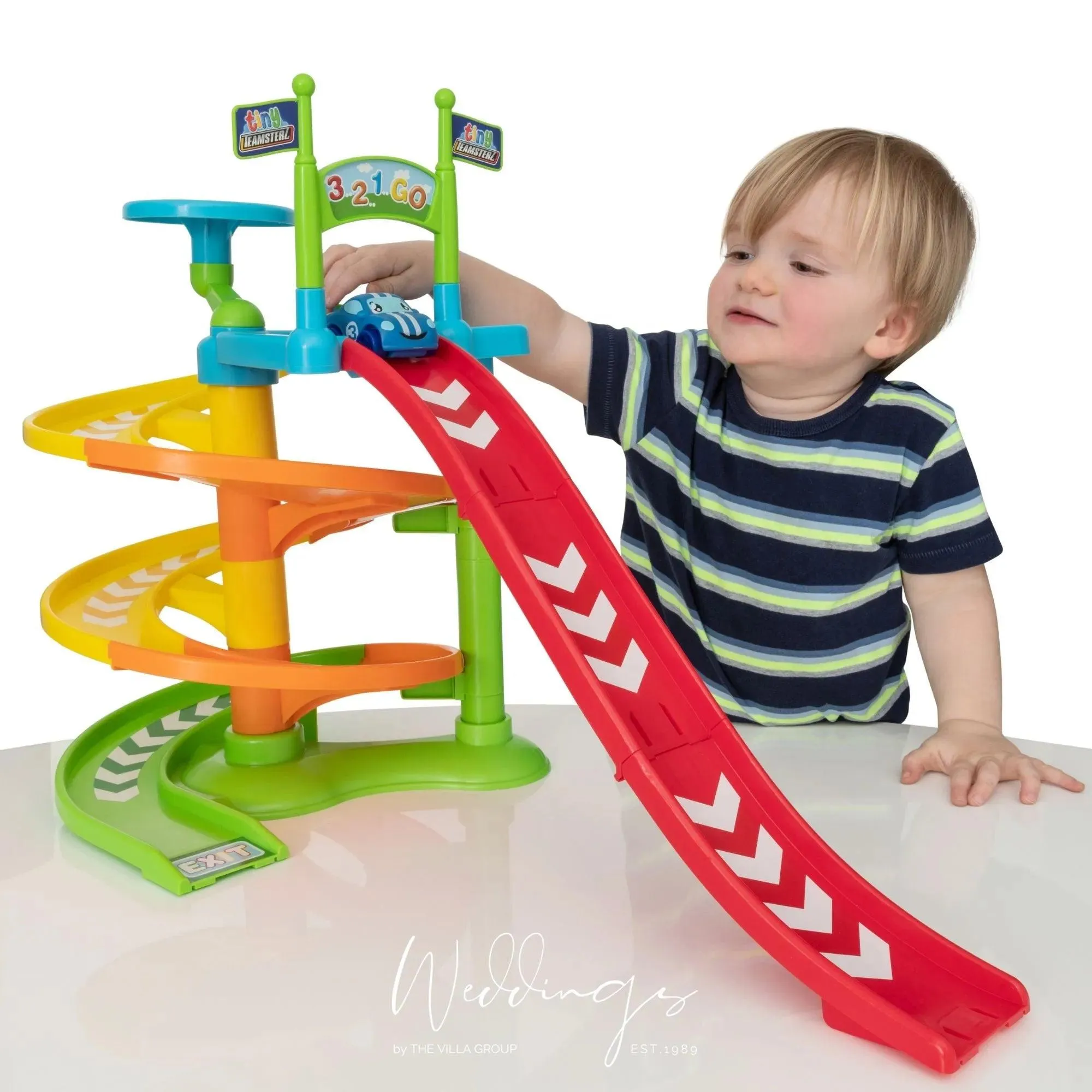 Tiny Teamsterz Spiral Raceway Launcher