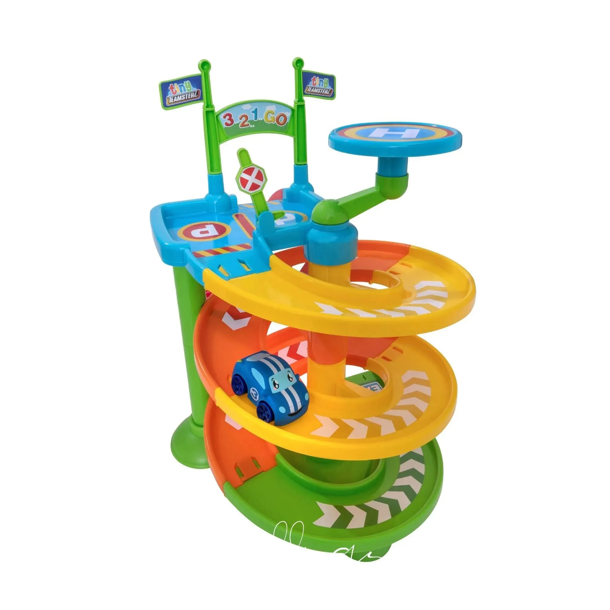 Tiny Teamsterz Spiral Raceway Launcher