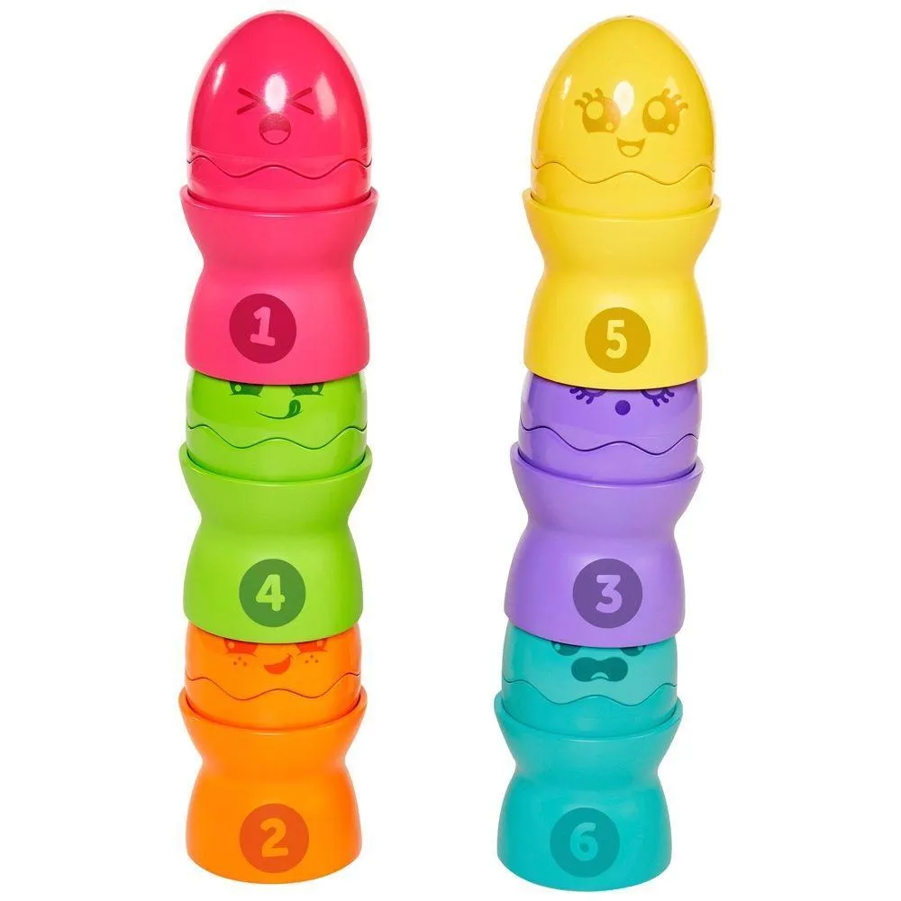 TOMY Toomies Hide & Squeak Egg Stackers