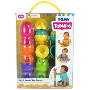 TOMY Toomies Hide & Squeak Egg Stackers