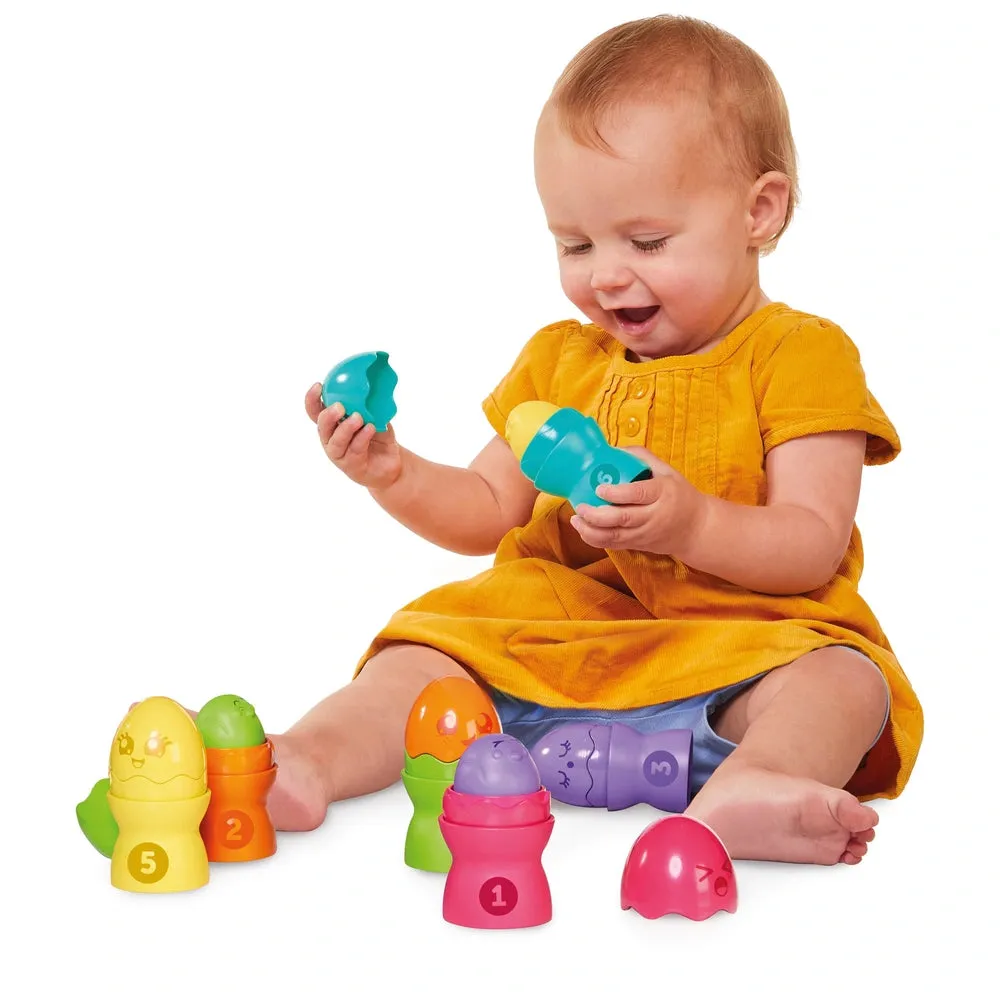 TOMY Toomies Hide & Squeak Egg Stackers