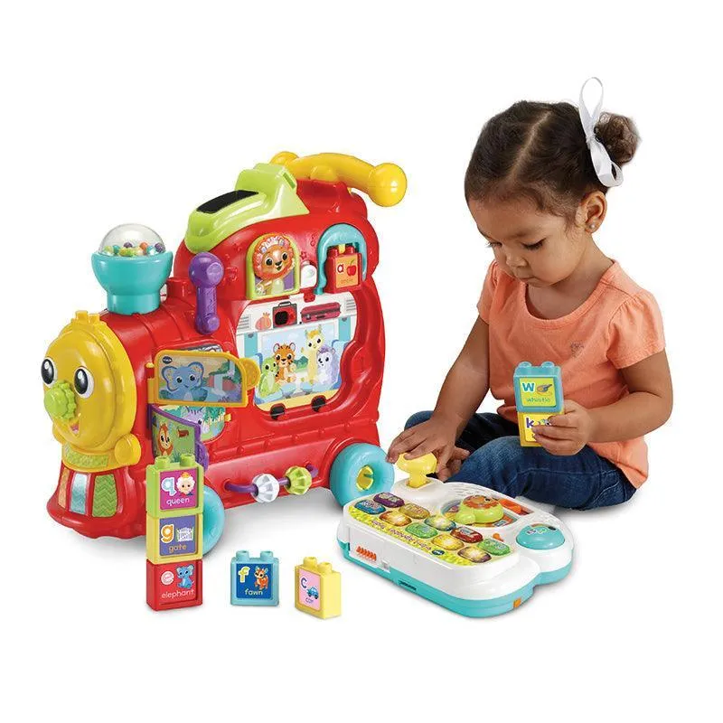 VTech Baby Push and Ride Alphabet Train Push Along Toy - English