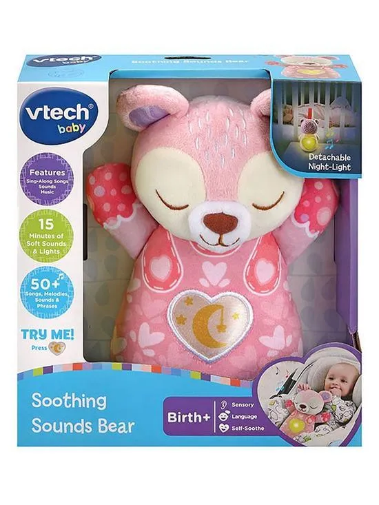 VTech Soothing Sounds Bear Pink