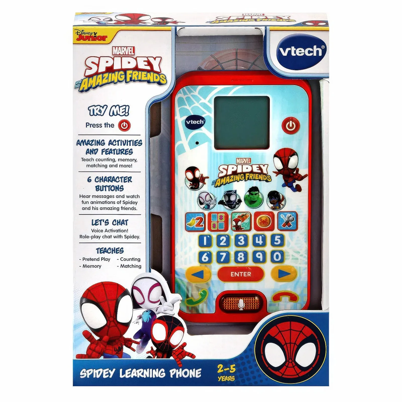 VTech Spidey and His Amazing Friends: Spidey Learning Phone