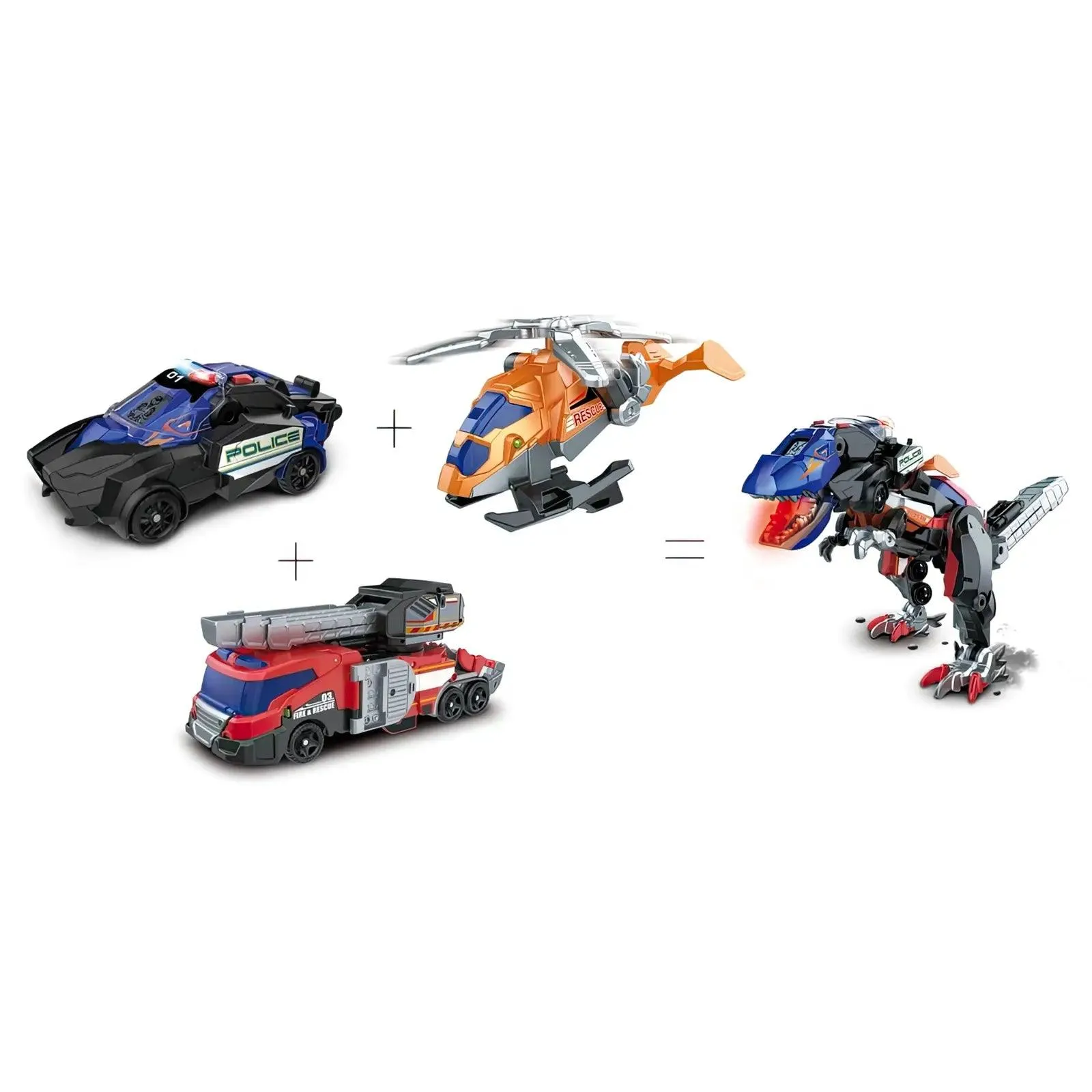 VTech Switch & Go Dinos Rescue Raiders 3-in-1 Dinosaur Vehicle