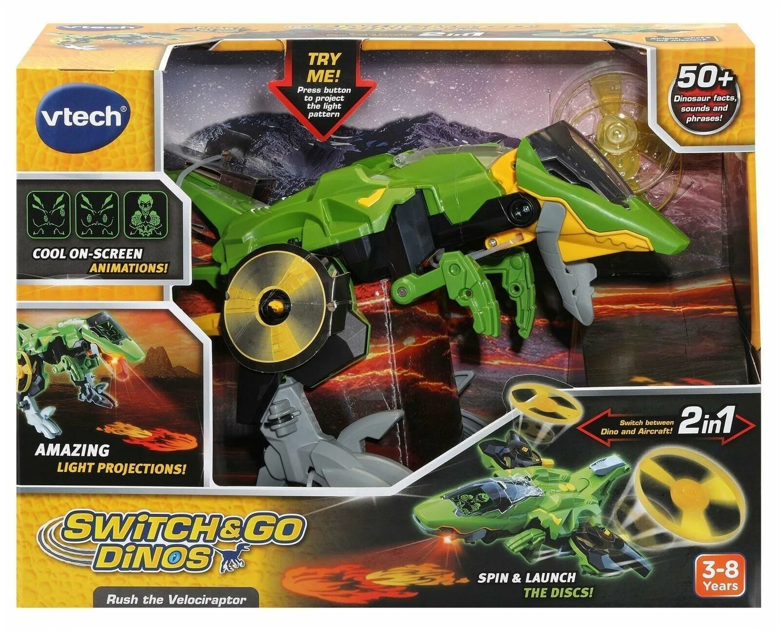 VTech Switch & Go Dinos Rush the Velociraptor