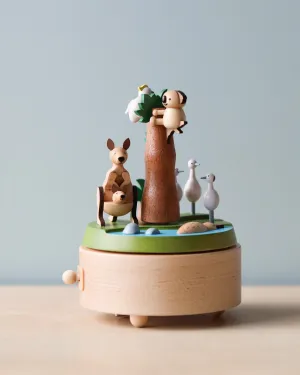 Wooden Australian Safari Park Music Box Odin Parker