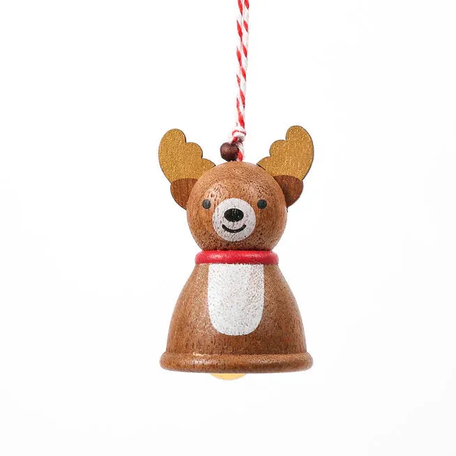 Wooden Reindeer Ornament Odin Parker
