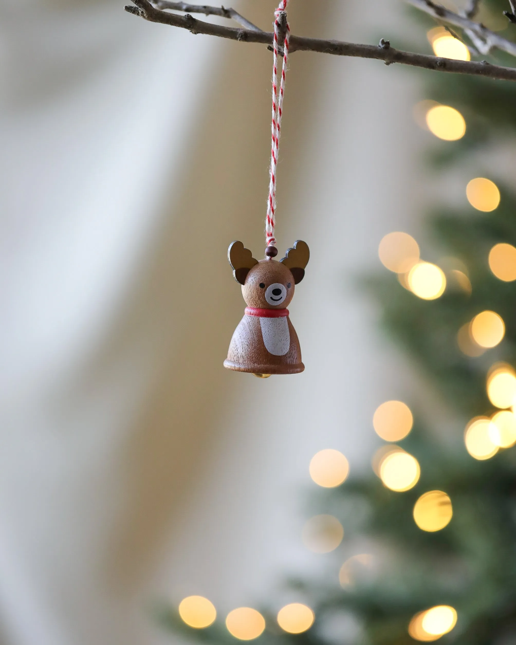 Wooden Reindeer Ornament Odin Parker