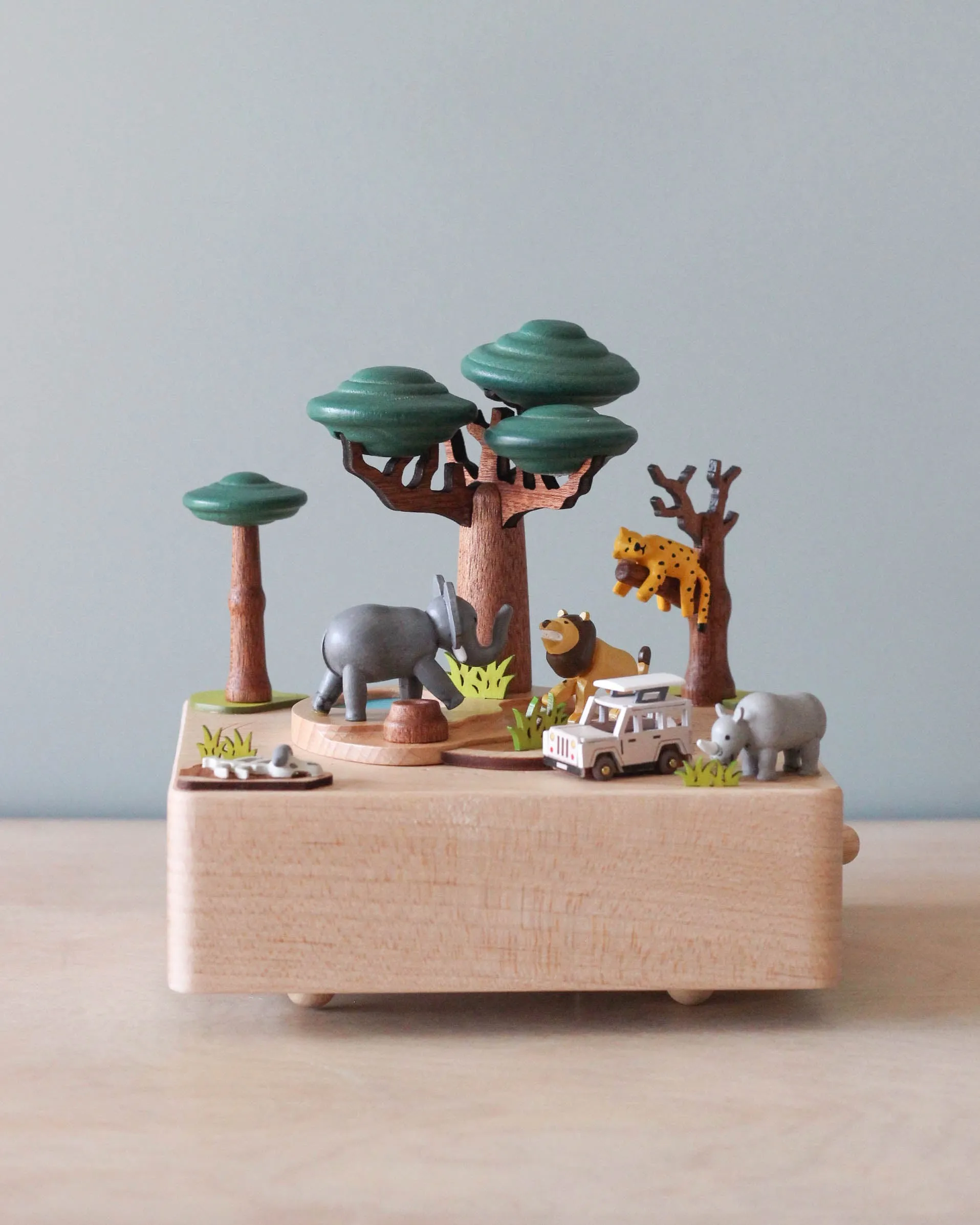 Wooden Safari Music Box Odin Parker