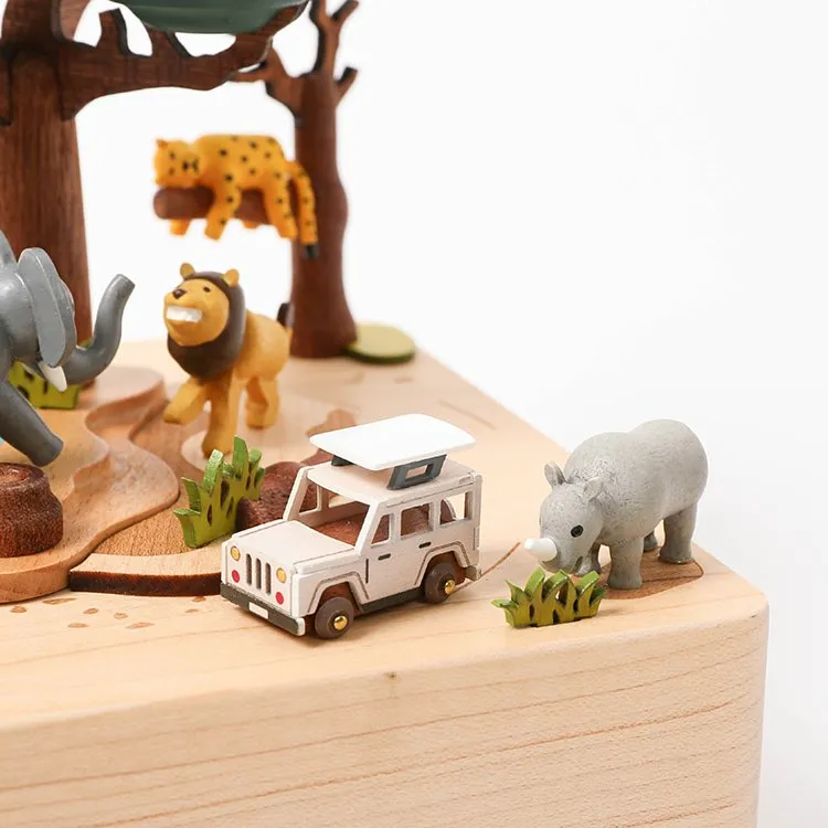 Wooden Safari Music Box Odin Parker