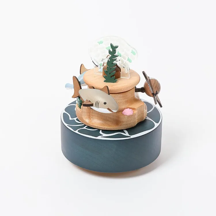 Wooden Under The sea Music Box Odin Parker