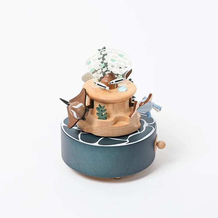 Wooden Under The sea Music Box Odin Parker