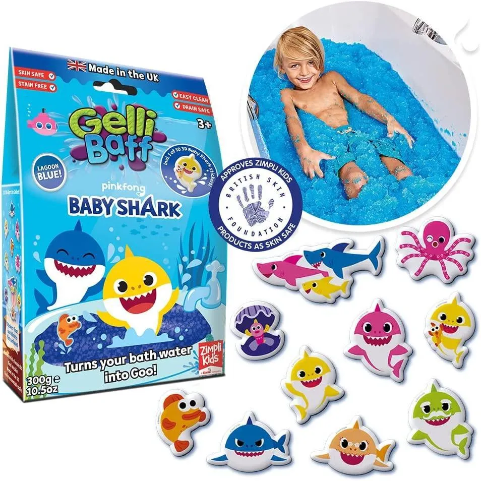 Zimpli Kids Baby Shark - Gelli Baff - 300g Assortment